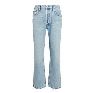 Agolde Ripley High-Rise Straight-Left Jeans in Riptide 26”